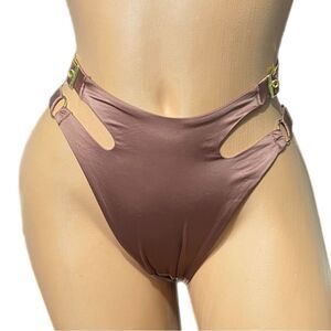 Victoria’s Secret Very Sexy Strappy Brazilian Slip Soft Satiny panty Mauve